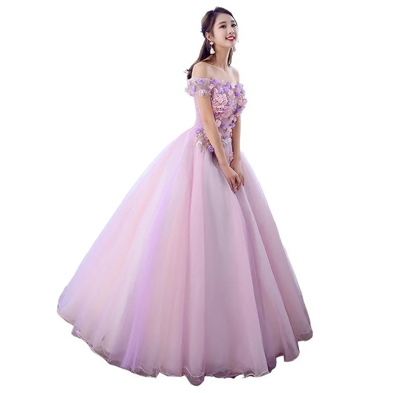 Europeu e americano 2025 primavera/verão nova saia puff anfitrião desempenho vestido cantando vocal solo palco vestido feminino estilo longo