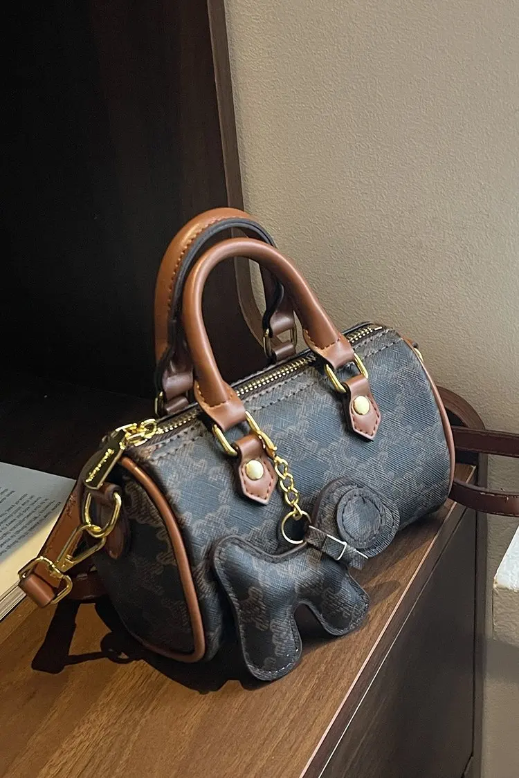 

Новинка 2024 года, сумка Boston из искусственной кожи - женская сумка через плечо на молнии, вместительная сумка на плечо для работы/путешествий/ежедневного использования, сумка для детских подгузников