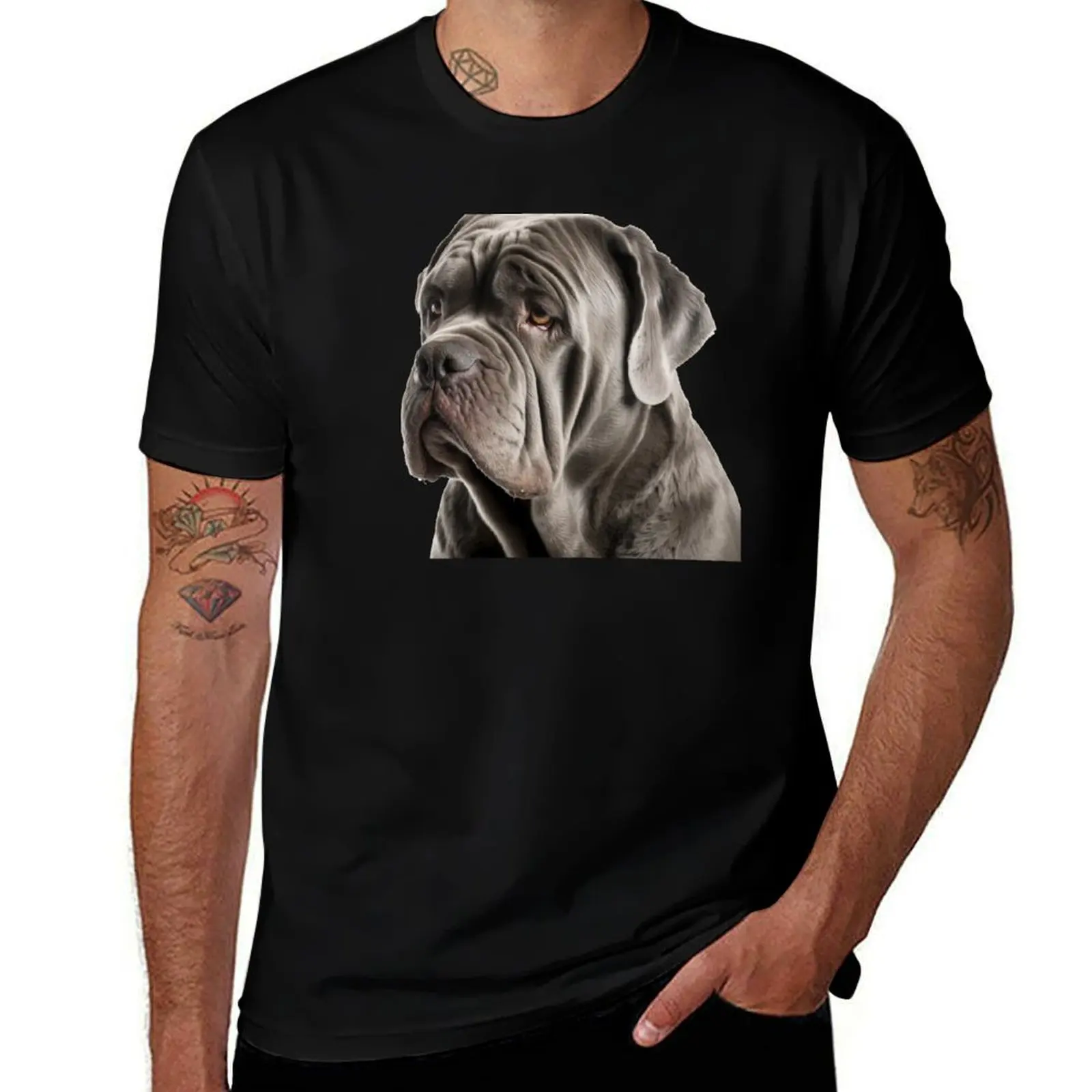 

Neapolitan Mastiff T-Shirt man t shirt cotton printed t shirts for man