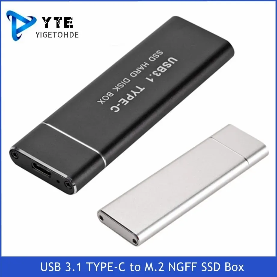 

USB 3.1 TYPE-C to M.2 NGFF SSD Mobile Hard Drive Disk Box 6Gbps External Enclosure Case For M2 SATA SSD USB 3.1 2260/2280