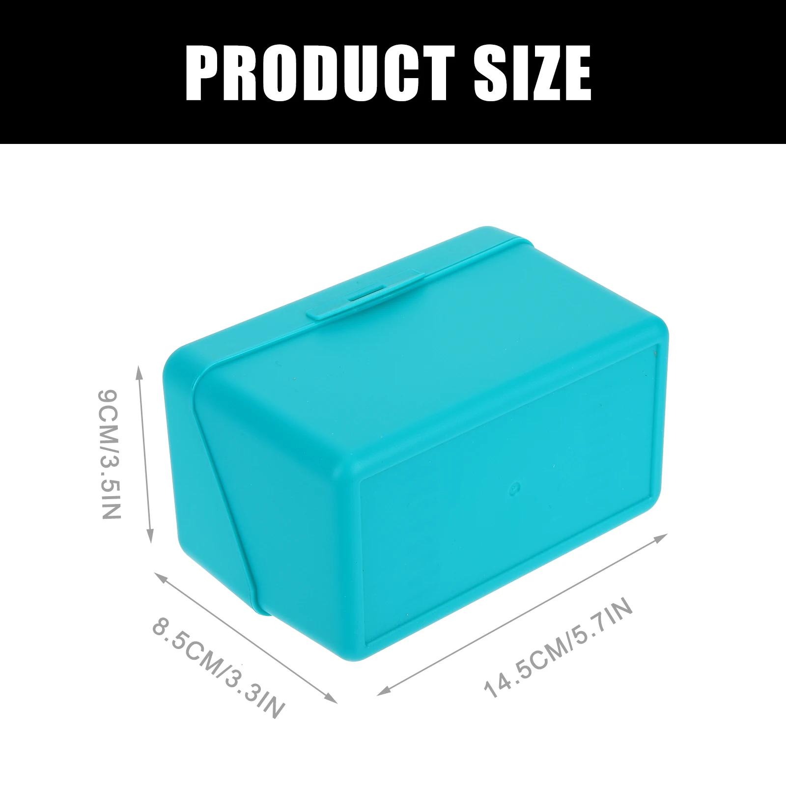 

4Pcs Plastic Index Card Holder File Box Organizer Portable Notecard Storage Case for Office School Home Index Card Holder