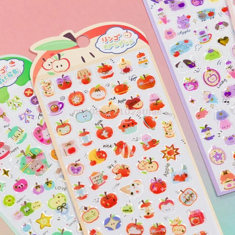 Kawaii كريستال تنقش ثلاثي الأبعاد الكرتون الحيوان ملصقات فتاة لطيف حساب اليد Ccd قضية الهاتف المحمول الديكور الشارات