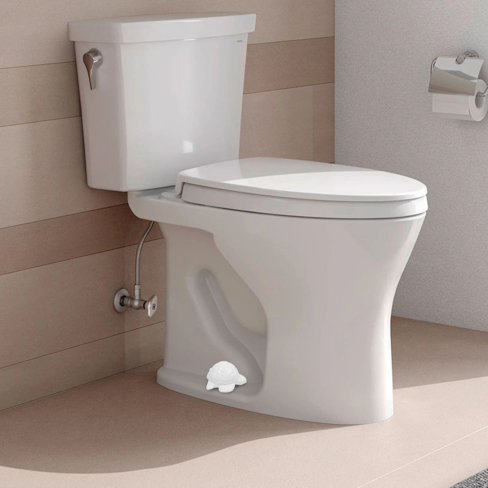 

4Pcs Sea Turtle Toilet Bolt Covers Ceramic Decorative Screw Caps Bathroom Accessories White Bolt Replacement Toilet Knob Caps