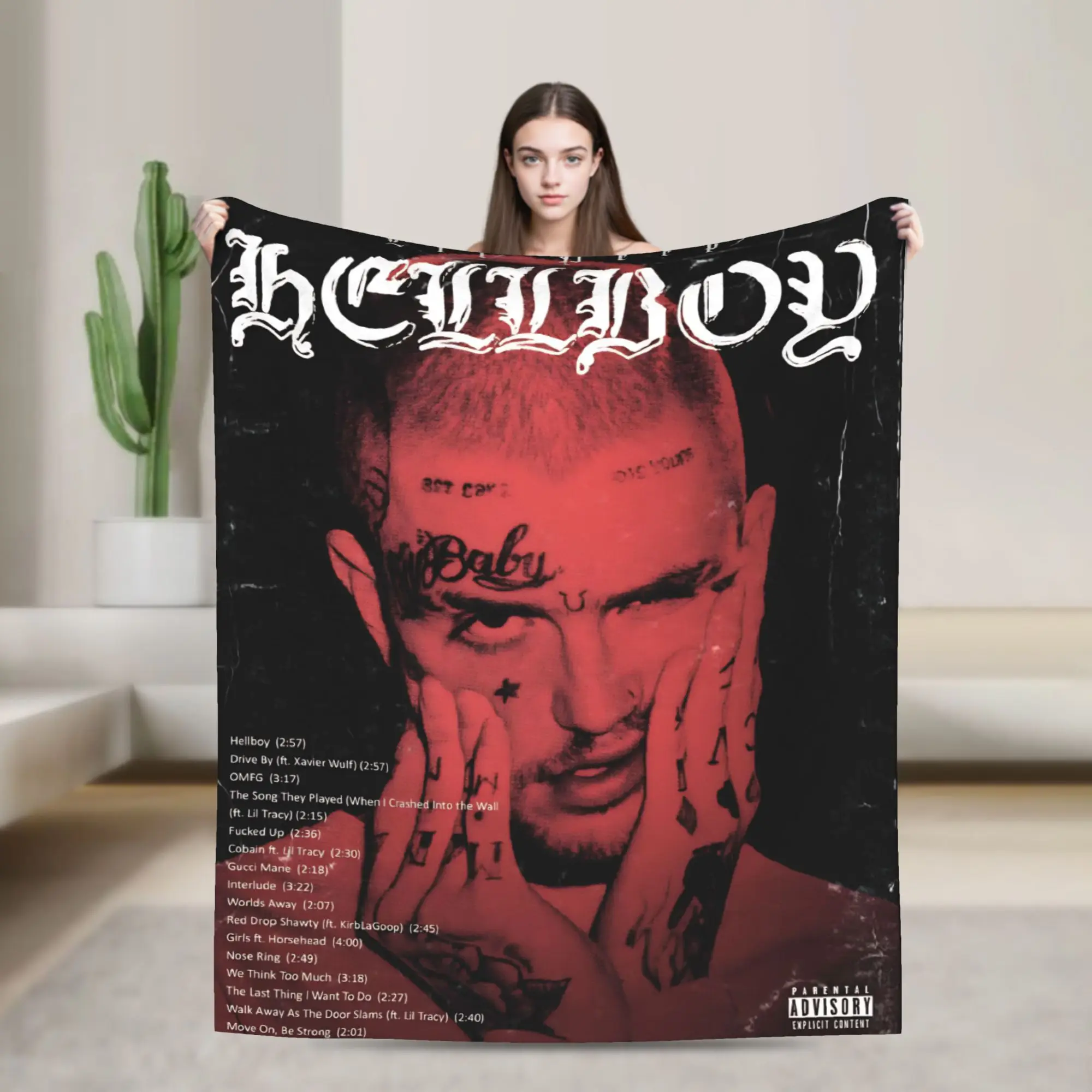 

Lil Peep Cool Rapper Throw Blanket for Couch Soft Fuzzy Plush Blanket 50x60 Inches Multiple Sizes Bedspreads for All Seasons