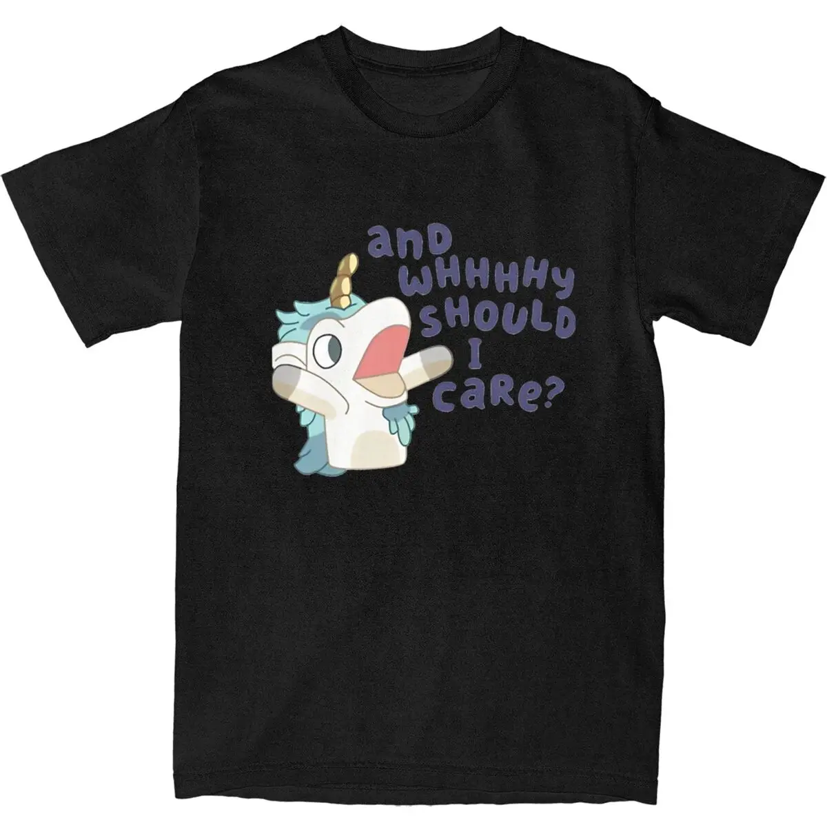 Mens T-Shirt Unicorse T-Shirts Trending Blueys Cartoon Summer Tee Shirt Classic Casual Cotton Tops Gift Idea