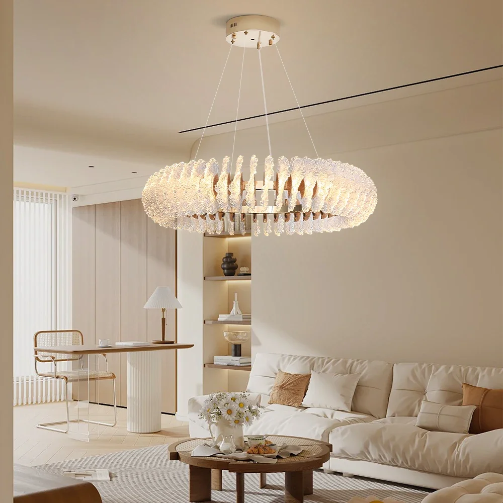 

Artpad Gold Modern Acrylic Chandeliers For Living Room Bedroom Hanging Pendant Light Creative Ceiling Chandelier Dining Room
