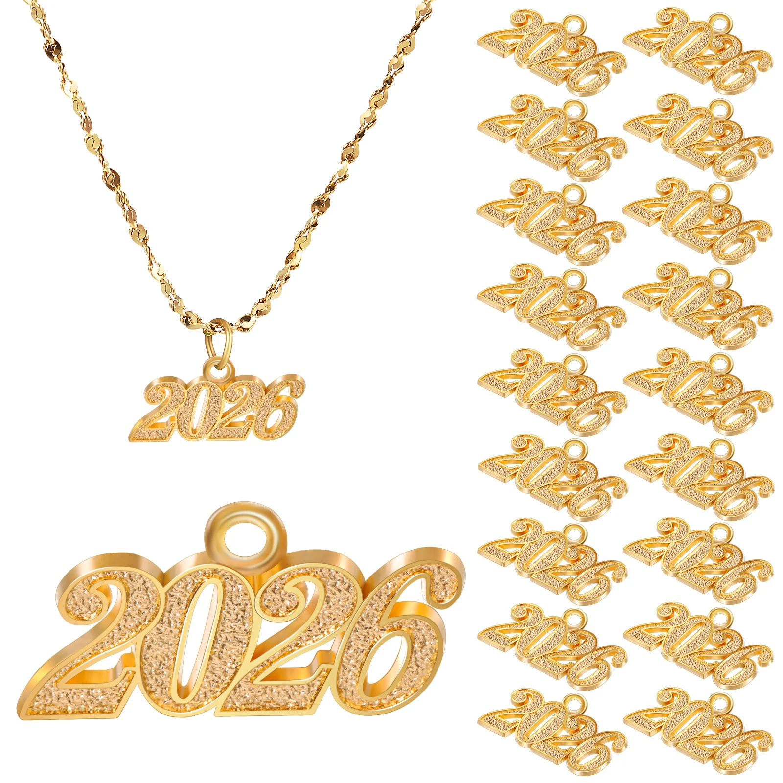 

50 Pcs Jewelry Pendant Accessories Round Alloy Charms for Bracelet Necklace Crafts Projects Vintage Components