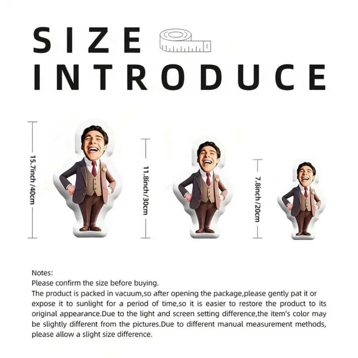 وسادة قطيفة منزلية مخصصة للصور - هدية مخصصة على شكل وجه مع صورتك، هدية لصديقك #5