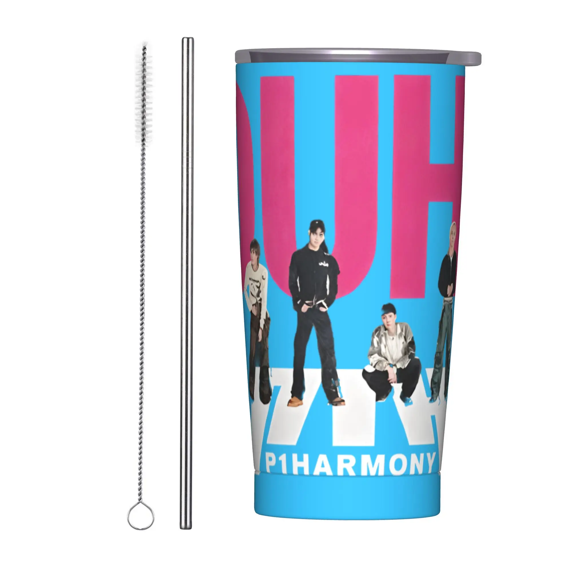 

Stainless Steel Tumbler P1Harmony 2025 Car Mugs With Straws Camping Cold Drink Water Bottle Keep Heat Large Thermal Cups