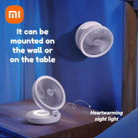 Xiaomi Edon Air Circulation Fan Wireless Suspended USB Rechargeable Night Lights Touch Control 4 Wind Speed Folding Electric Fan