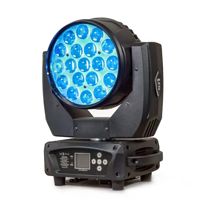 

19 Focusing Zoom Wash Light 19Pcs X 15W Rgbw 4In1 Led Bee Eye 19Pcs Led Aura Zoom Moving Head Light