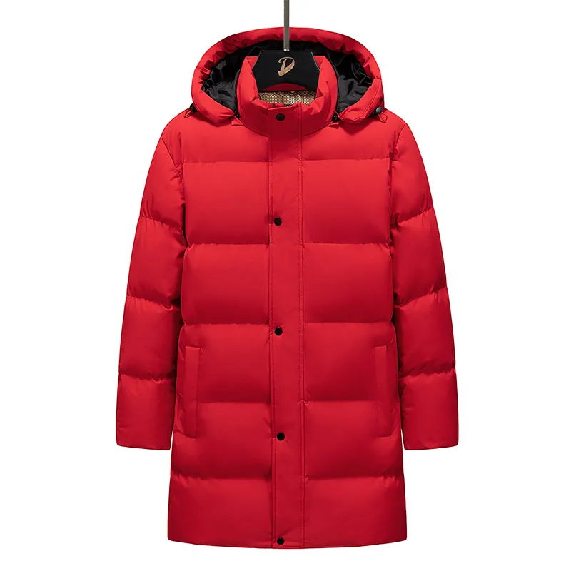 Winter Men Thick Casual Windproof Long Jackets Parkas Coat Men Detachable Hat Outwear Parka Male Parka Windbreaker Plus Size 8XL