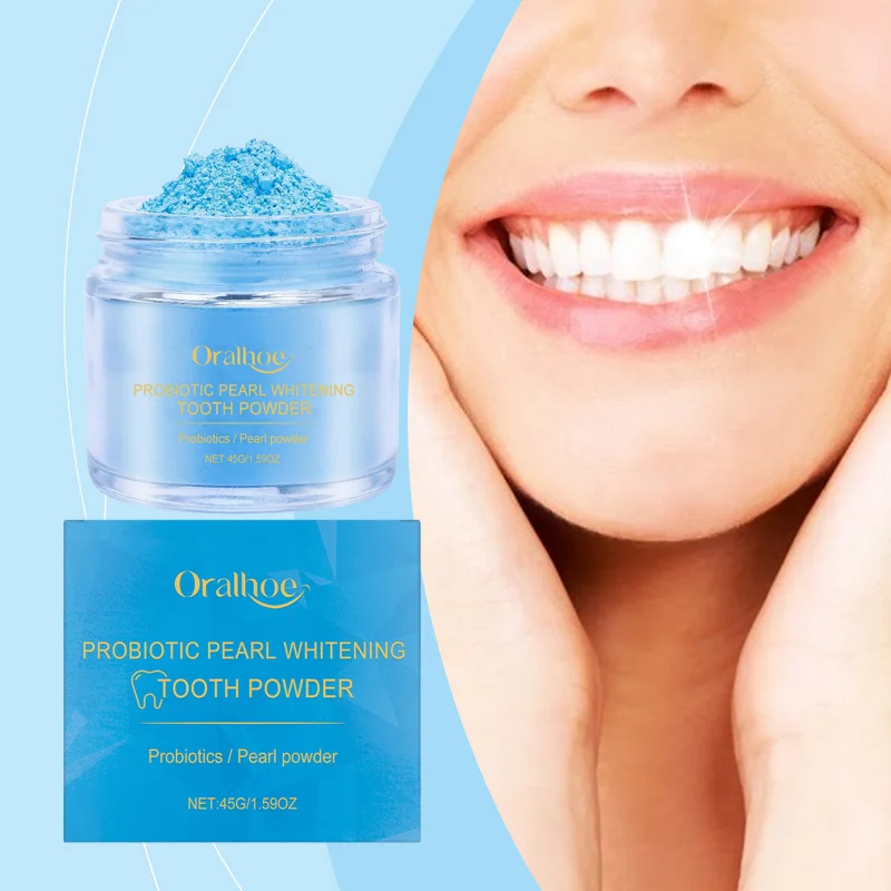 Probiotic Shine Tooth Powder - Gentle Gum Care, Teeth Cleaning, Breath Freshening & Gloss Enhancement for Oral Health