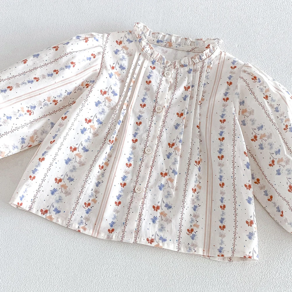 MILANCEL Kinderkleid Herbst 1-6T Süßes Blumenkleid für Mädchen Lose Kinderkleidung Koreanische Version Mädchen Prinzessinnenkleid – Detail 29