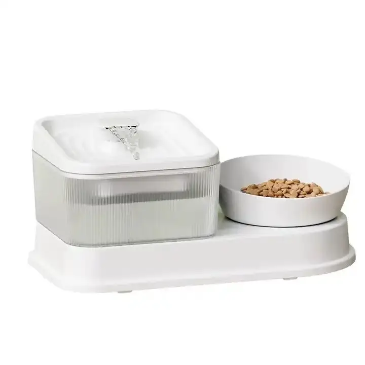 Wholesale Smart Automatic 2 in 1 Pet Bowls  Water Dispenser Healthy Pet Food Water Bowl for Cat Dog