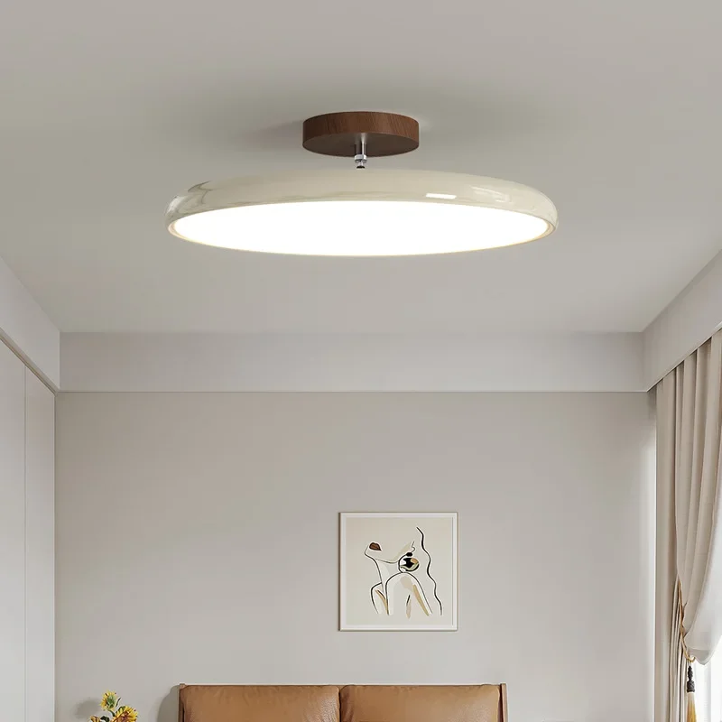 Full spectrum cream wind, eye protection bedroom ceiling light, French medieval children's room, light retro study balcony light