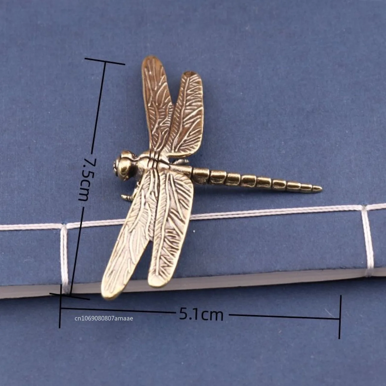 النمط الصيني النحاس الحشرات الشاي الحيوانات الأليفة خمر اليعسوب التماثيل المنمنمات سطح المكتب محاكاة الحيوان الحلي ديكورات المنزل #1