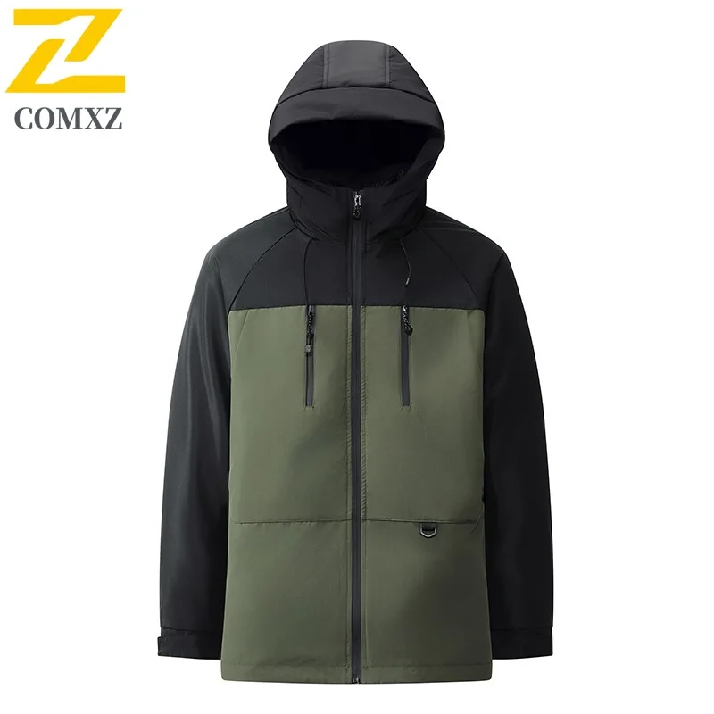 معطف باركر COMXZ دافئ اللون كتلة التزلج السفر يندبروف جودة عالية الشارع القطن مبطن سترة Coldproof الثلوج سترات منتفخة
