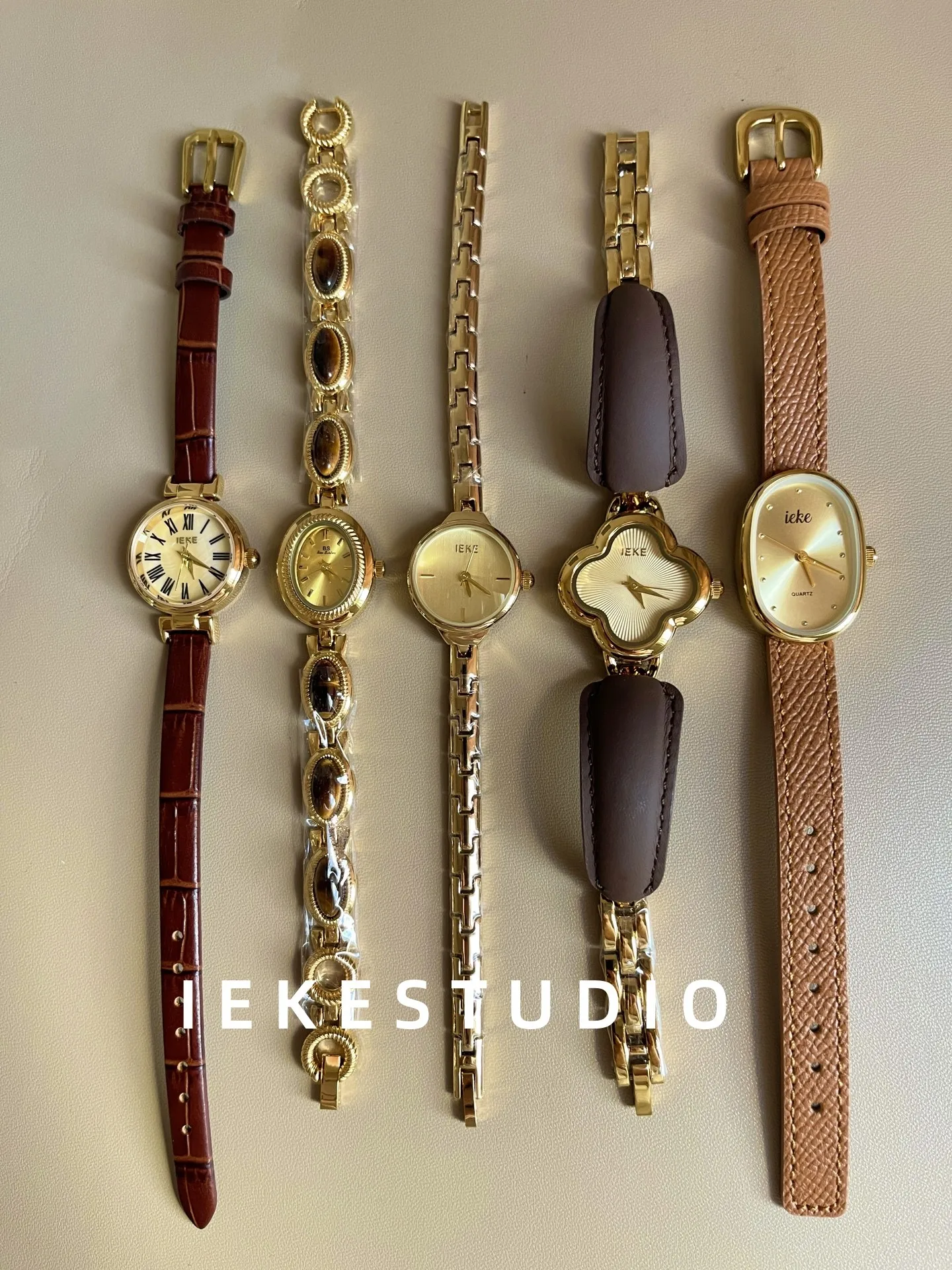 

New Cocoa Brown Wristwatch With A Vintage Light Luxury, And Fashionable Style; A Sophisticated And Elegant Women'S Quartz Watch.