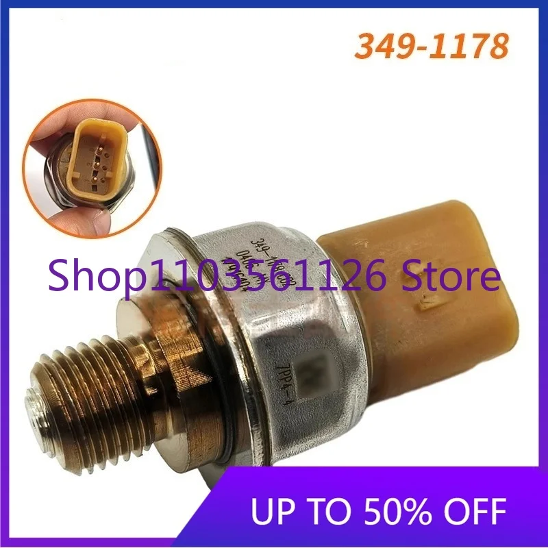 Brand New Excavator High Pressure Common Rail Pressure Sensor Compatible with 325D 329 330C C7 Part Number 349-1178
