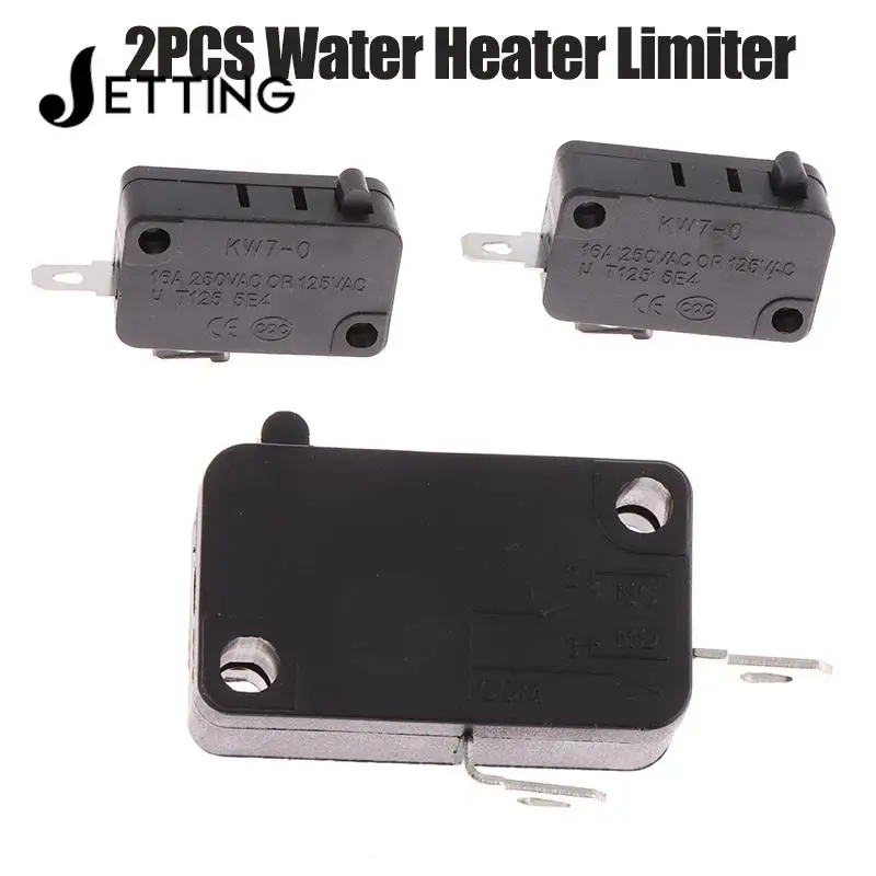 2PCS Automatic Reset Micro Limit Switch Replacement KW7-0-A AC125V/250V 16A Silver Contact Water Heater Limiter