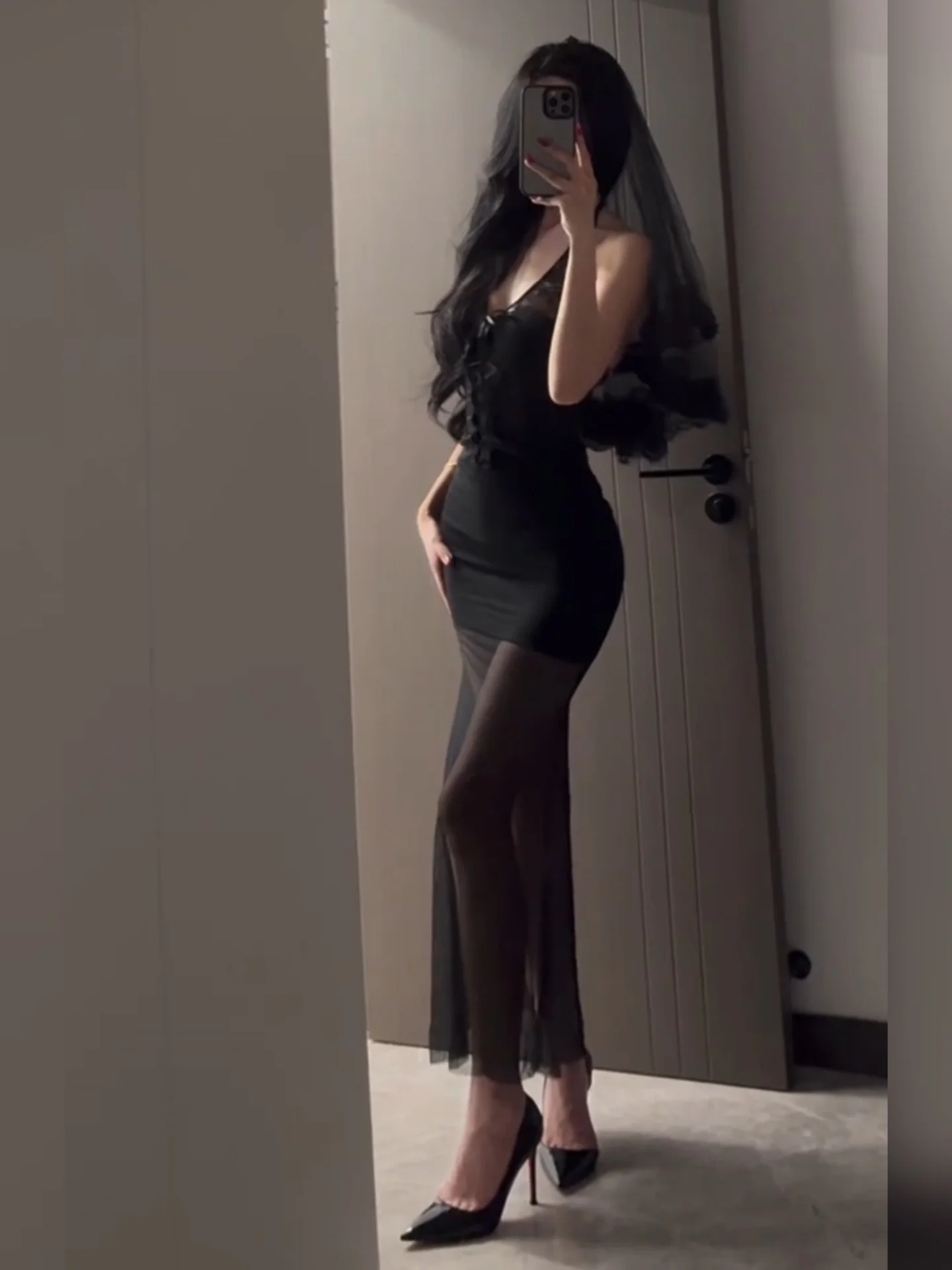 

Хэллоуин Bla V-ne Dr женская сексуальная облегающая длинная юбка с запахом для похудения осенний сезон Ele Sle повседневная одежда