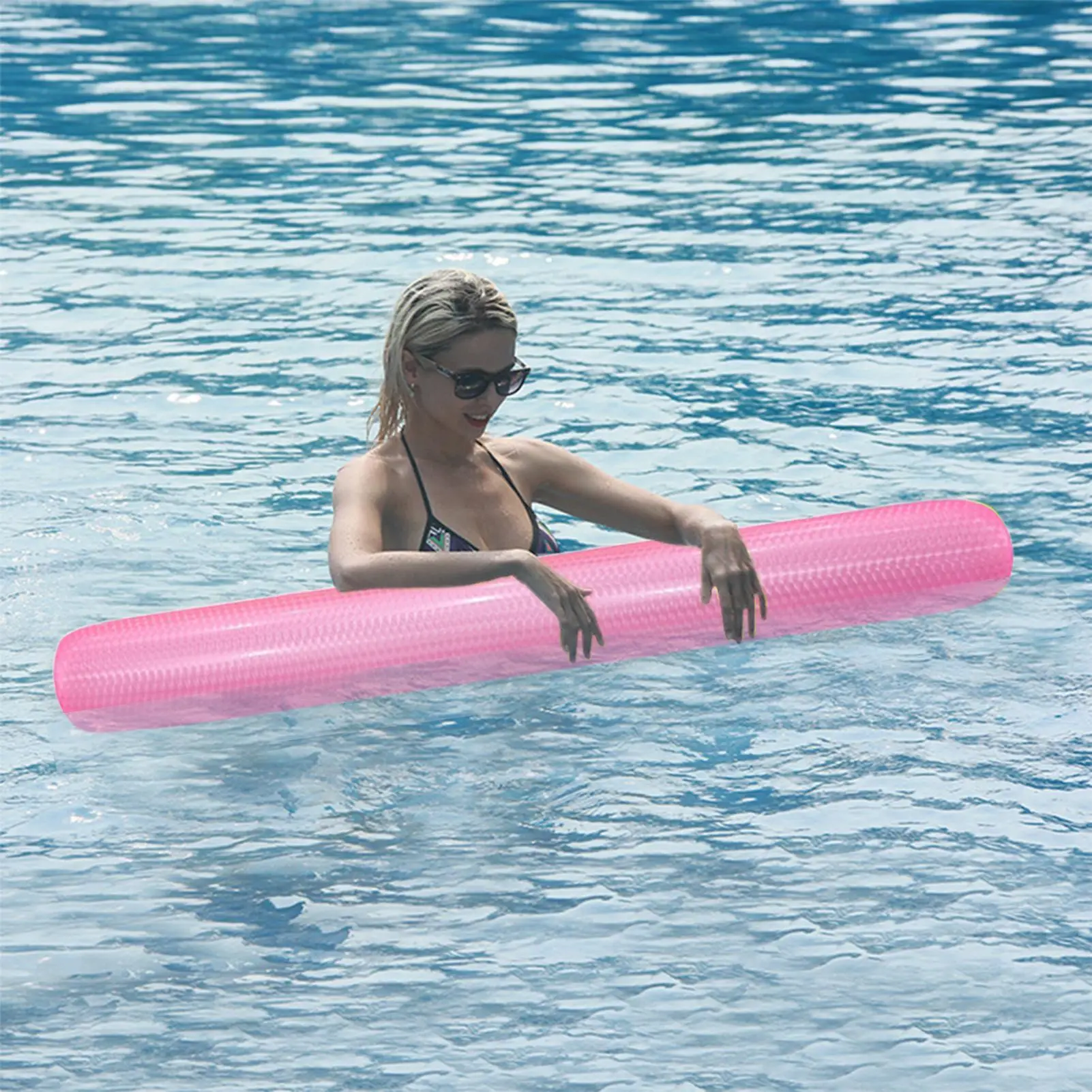 Juguetes de piscina para adultos, juguetes ligeros para piscina, juegos de tubo de balsa de PVC plegables para playa, exterior, lago, verano, mujeres y hombres