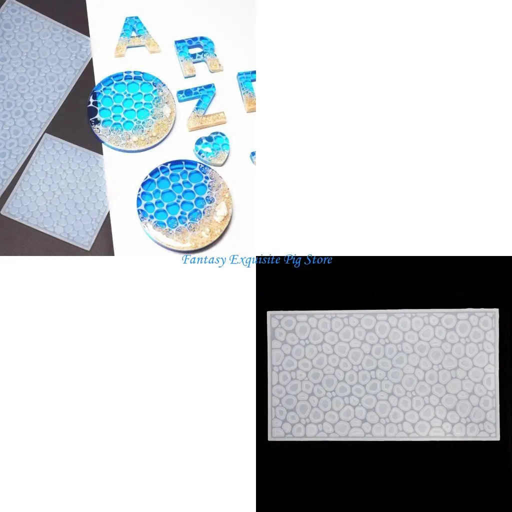 اليدوية موجة المياه تموجات قالب الايبوكسي الراتنج المحيط موضوع قلادة صنع المجوهرات #1