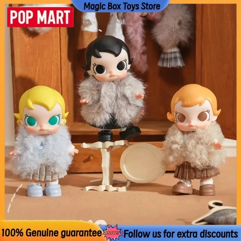 

Подлинная POPMART Baby Molly, зимняя посадка, клетчатая серия, виниловая подвеска, слепая коробка, игрушка, модная кукла, загадочный подарок на день рождения, Рождество