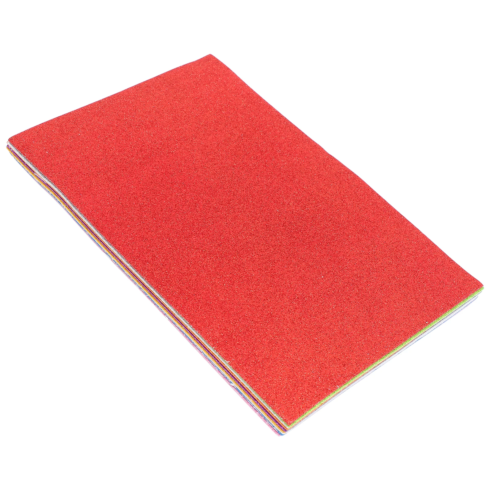 

10 Sheets Colored Paper Set Glitter Construction Diy Sponge Self Adhesive Craft Making Decorative Mixed Color For Projects Home
