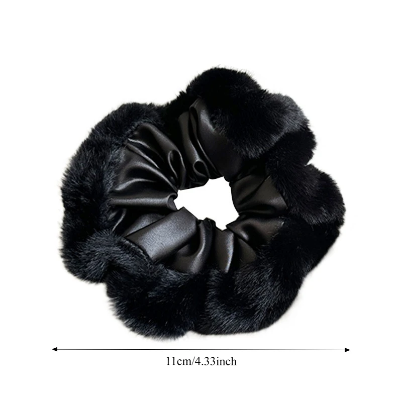 2 قطعة/4 قطعة ربطة شعر مرنة من القطيفة للخريف والشتاء، أزياء بسيطة للارتداء اليومي، إكسسوار شعر مزخرف