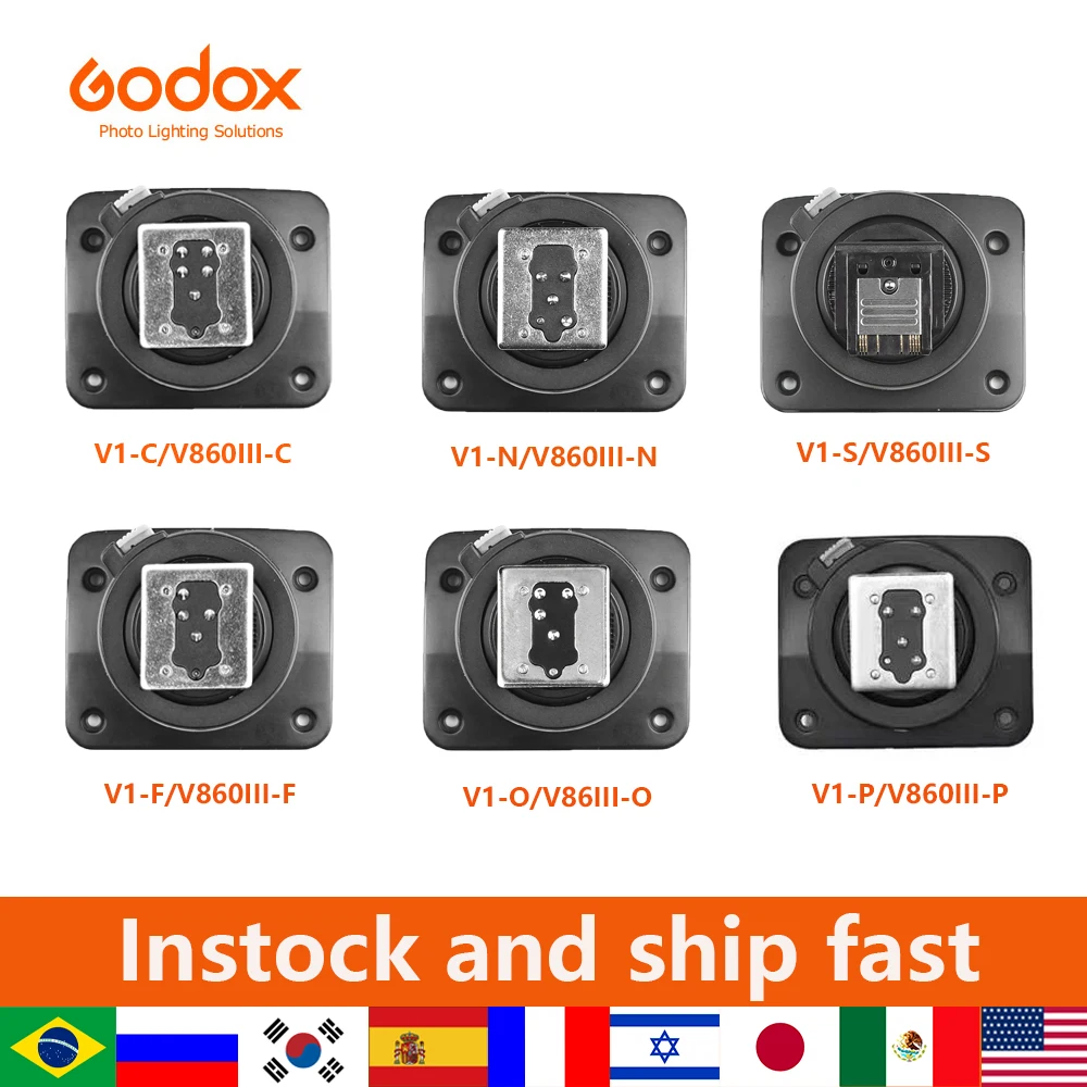 

Godox V860III V1 Flash Hot Shoe accessories Hot Shoe base replacement base V1C V1N V1S V1F V1O forCanon Nikon Sony Pentax DSLR