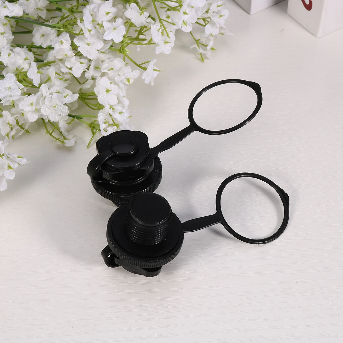 

8pcs Tpu Boston Nozzle One-Way Octagonal Inflatable Boat Screw Nozzle 22Mm Inflation Anti-Leak For Kayak Rubber