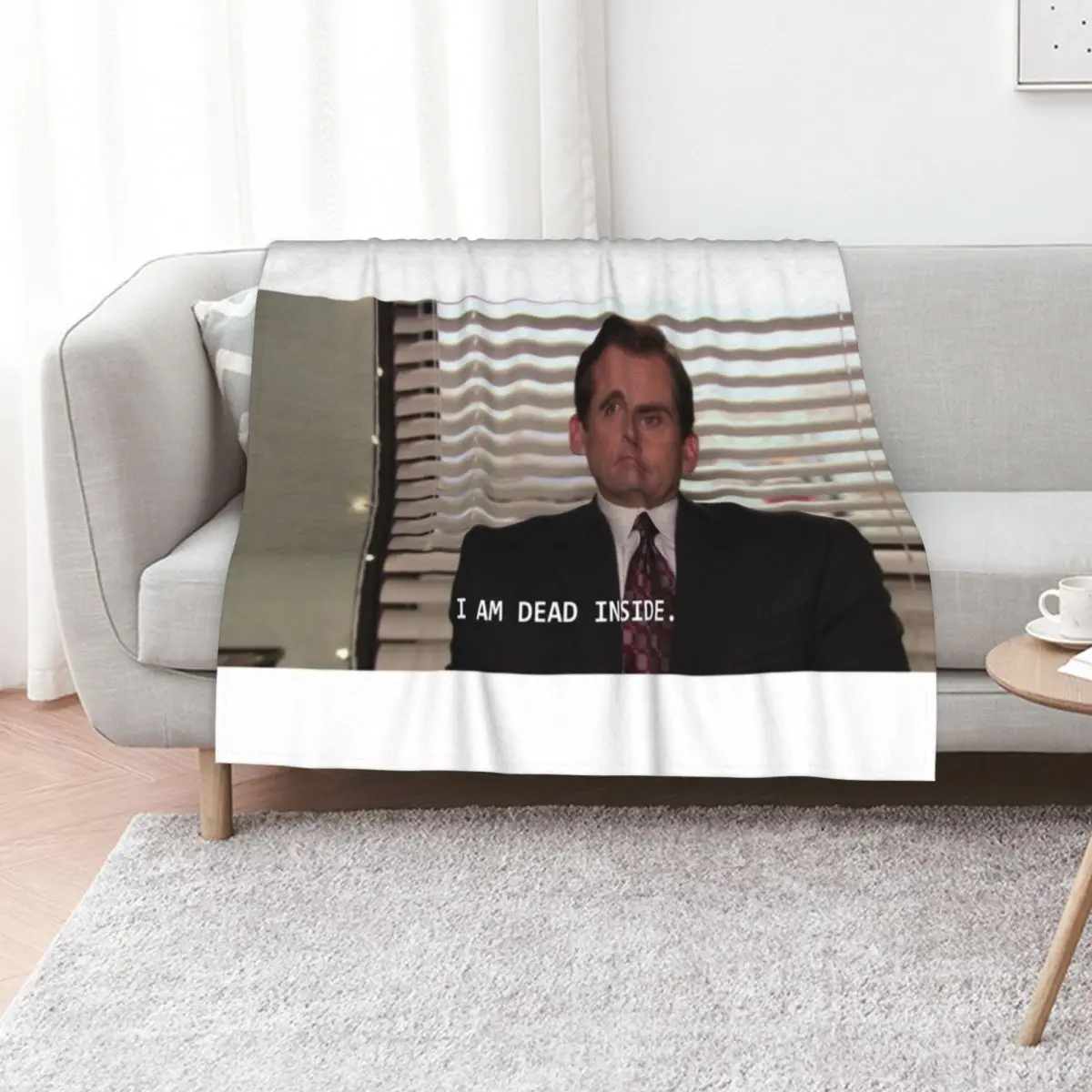 

i am dead inside Throw Blanket Nap Thins Thermal Polar Blankets