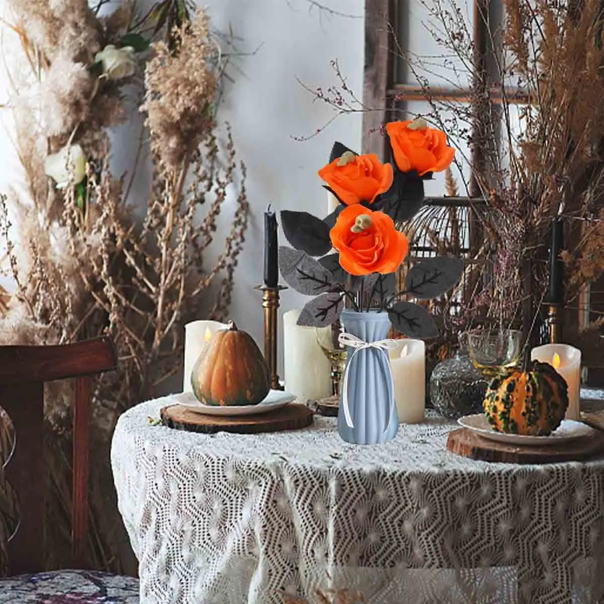 Хэллоуин-искусственный-череп-роза-темная-жуткая-роза-украшение-череп-тематический-цветочный-декор-жуткий-готический-череп-роза-для-банкета-дома