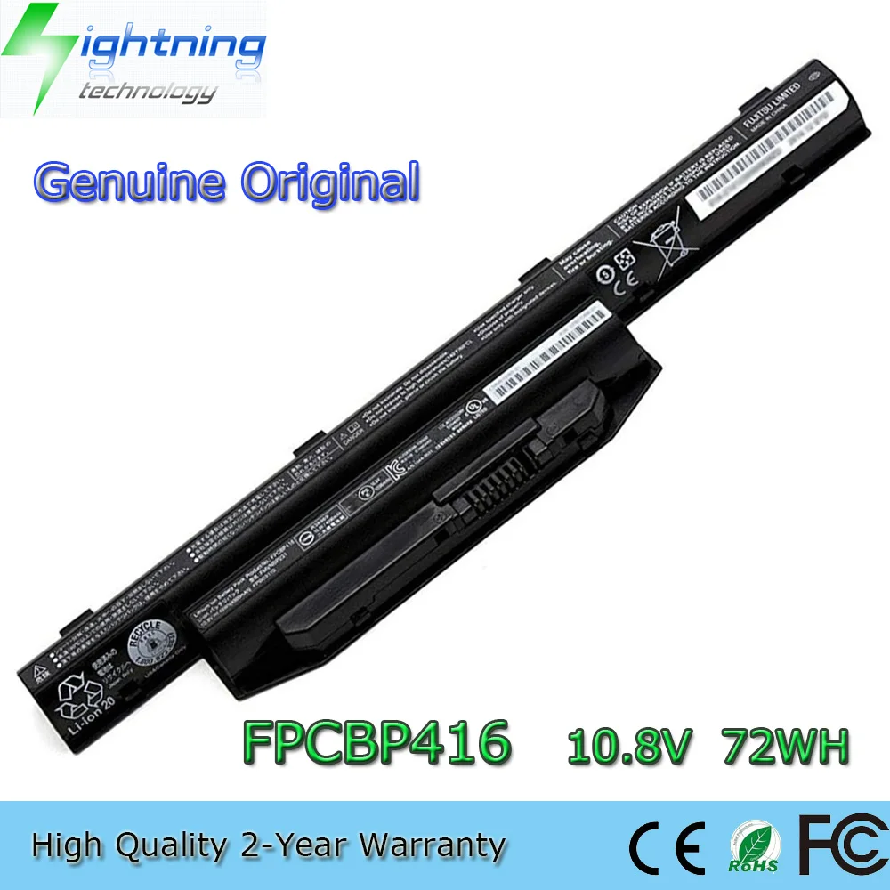 Imagem -01 - Bateria Original do Portátil 10.8v 72wh Fpcbp416 Fpcbp429 Fpcbp416 Fpcbp231 Fmvnbp235 A544 Ah564 E734 Novo Fpcbp429-genuine bateria original do portatil 108v 72wh fpcbp416 fpcbp429 fpcbp416 fpcbp231 fmvnbp235 a544 ah564 e734 novo fpcbp429 genuine 01