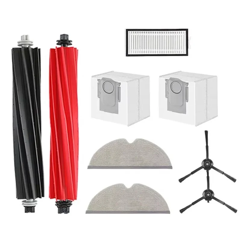 ABKS-สําหรับ Roborock Q8 Max/Q8 Max Plus/Q8 Max +/Q5 Pro/Q5 Pro + หุ่นยนต์ส่วนหลักแปรงด้านข้าง Hepa Filter Mop Pad ถุงเก็บฝุ่น