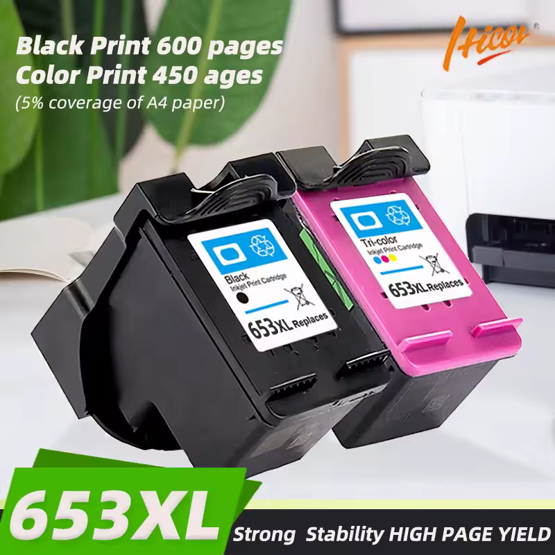 ראש דיו תואם 653XL עבור HP 653 / 653XL תואם לסדרות DeskJet Plus Ink Advantage 6075, 6000, 6400 ו-6475