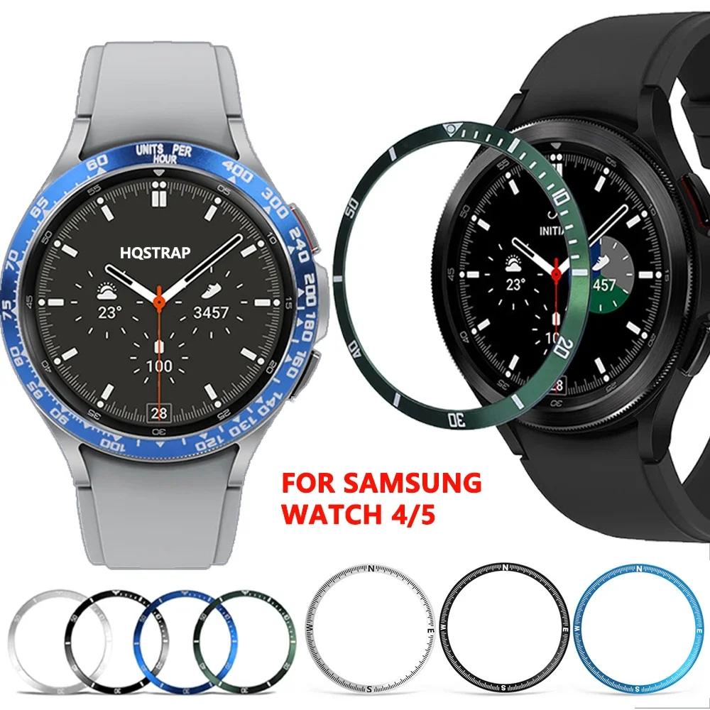 Stainless Steel Bezel for Samsung Watch 4 Classic 46mm Metal Rings for Samsung Galaxy Watch4 5 6 44mm Watch Accessories