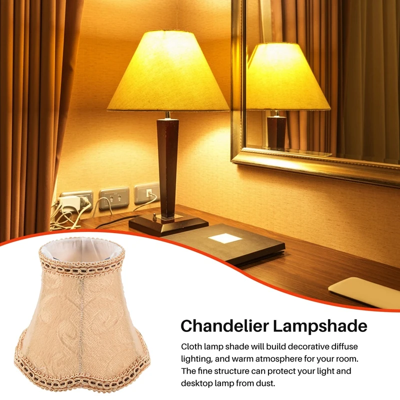 Table Lamp Shade Fabric Cloth Clip On Light Shades Lamp Cover Drum Shade Lampshade Bulb For Floor Lamp Home