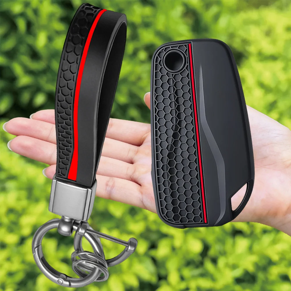 Keychain For DUCATI Multistrada V2 V2S V4 V4S 1260S 950S Silicone Motorcycle Electronic Start Key Case Cover Key Shell