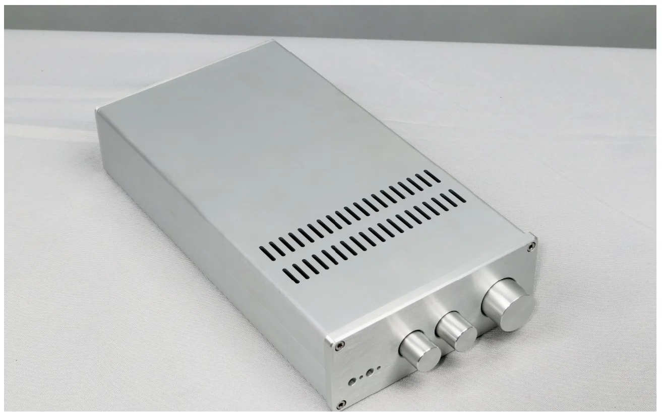 

BRZHIFI All aluminum Chassis Audio 1707 power amplifier box case Preamplifier Chassis With tone knob case CNC Audiophile DIY