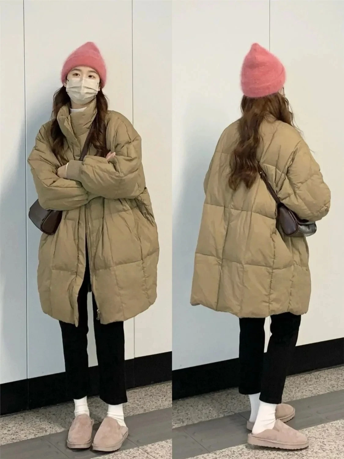 Women Winter Cotton Padded Jacket 2025 New Warm Thick Long Parka Coat Korean Women Loose Lapel Winter Outwear Women Cotton Coat