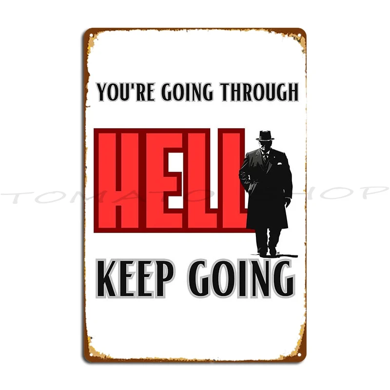 Winston Churchill Metal Wall Decor Cinema Garage Printing  Tin Sign Poster