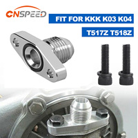 Turbo Oil Return AN10  Drain Flange Adapter Kit For Mitsubishi TD04-TD06 Series Turbo/IHI RHF4 RHB4 RHB5 KKK K03 K04