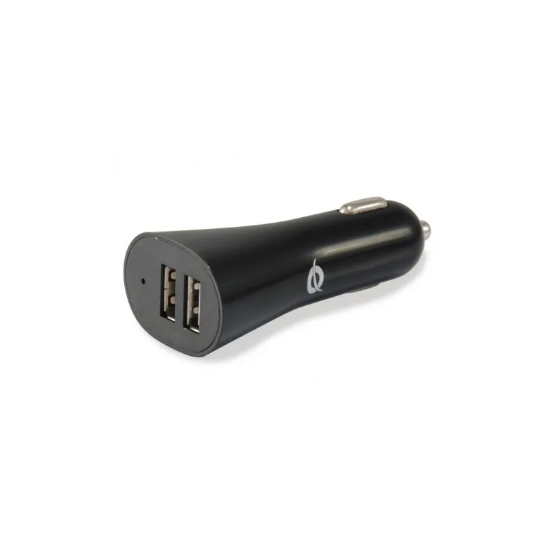 Conceptronic Universal 2XUSB car charger (5V/2.4A) -Fast 2.4A charge-12/24V-Color black CUSBCAR4A tintasycartuchos.com