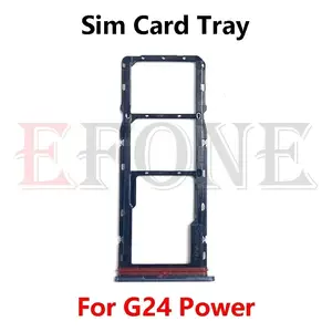 Bilashmart 10 Motorola Moto G24 G34 power Sim Card Slot Tray Sim Card Reader Socket Port Replacement Parts