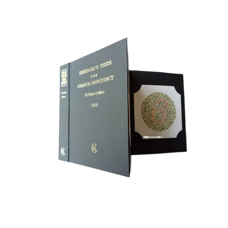 

Ophthalmic Eye Exam Ophthalmology Colour Vision Ishihara Test Book with 38 Plates