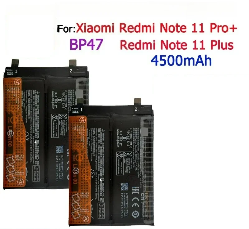 5000 mAh Battery BN5C For Xiaomi Poco M4 Pro 5G Redmi Note 11S / BM5A For Note 11 Pro / BP47 For Redmi Note11 Pro+