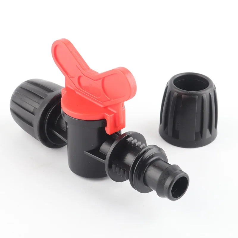 Joendoco-Connecteur de tube d\'irrigation de jardin, écrou de tuyau d\'arrosage, connecteurs en T coudés, d\'argile agricole, tuyau PE, POM, 16mm, 5